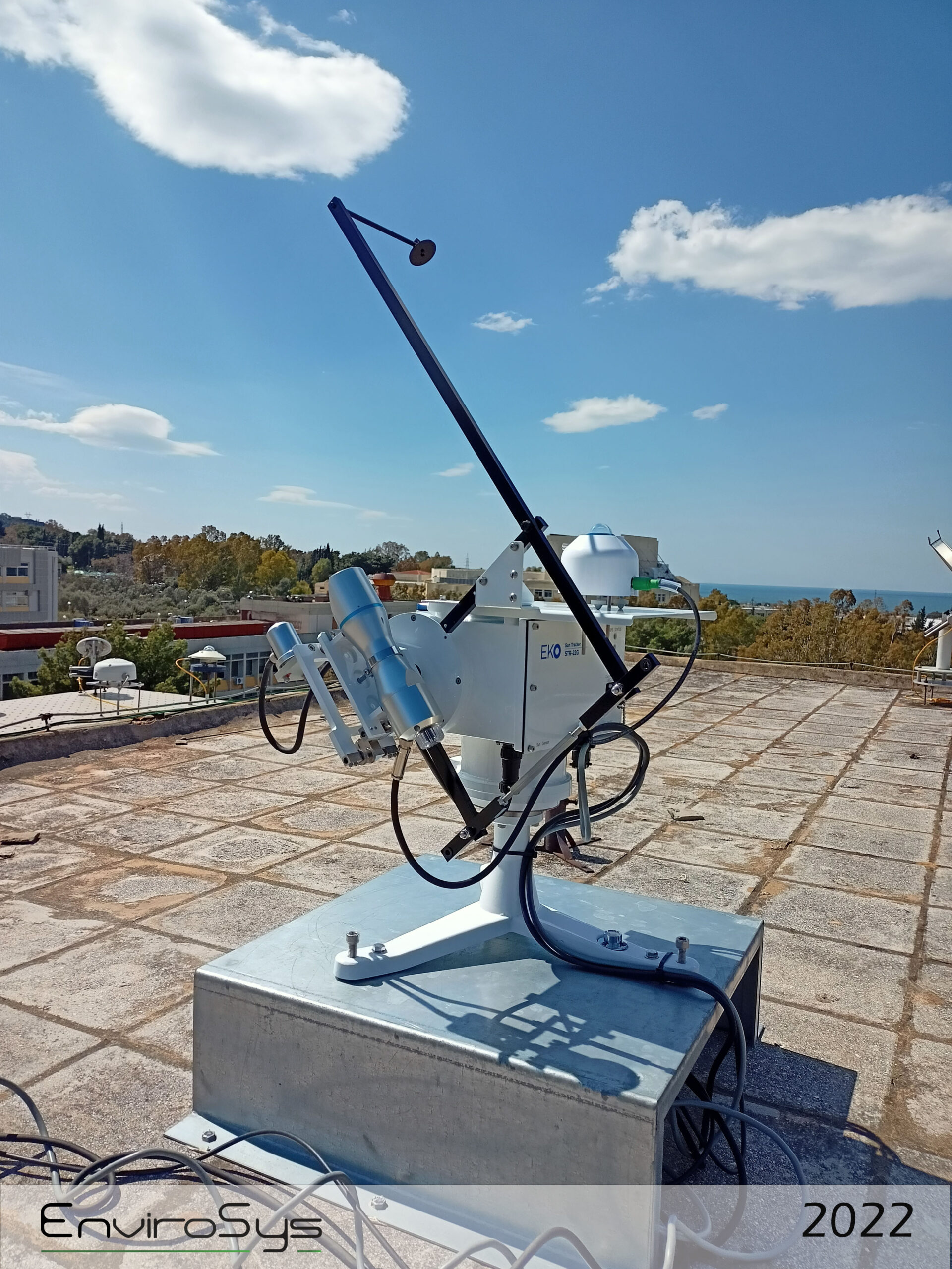 EKO Sun Tracker with pyrheliometer at University of Patras